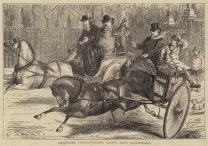 Korespondenci prasowi ścigający się z Sandringham autorstwa William Ralston
